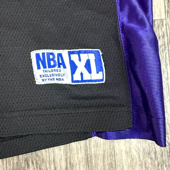 Vintage Sacramento Kings NBA XL Jersey Sleeveless Black Purple Made in Indonesia - Picture 5 of 7